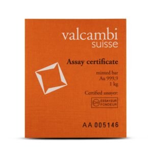 Buy 1 Kilo Valcambi Gold Bar (New w/ Assay)