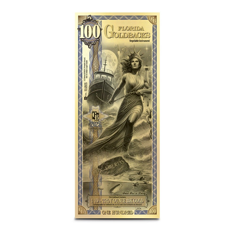 Buy 100 Florida Goldback Gold Note (New)