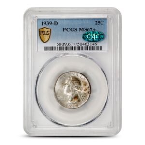 1939-D Washington Quarter PCGS MS67+