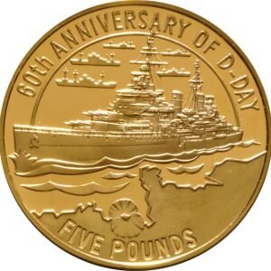 The 60th Anniversary of D-Day Channel Islands 3-coin Gold Proof Set 1944-2004 Boxed