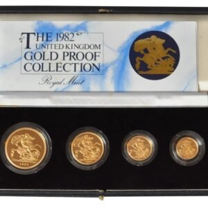 1982 Proof Gold Sovereign 4 Coin Set Boxed