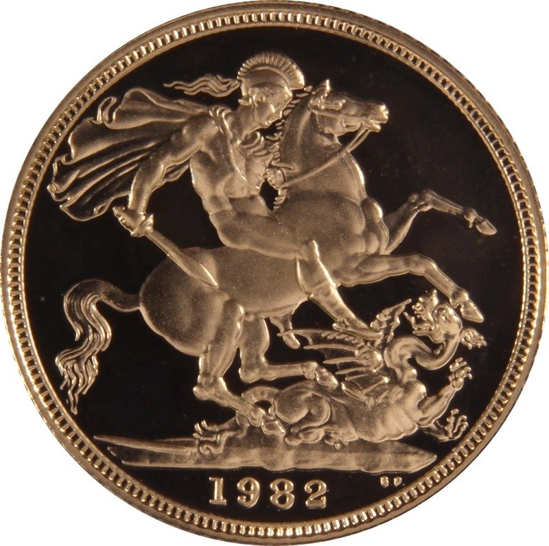 1982 Proof Gold Sovereign 4 Coin Set Boxed - Image 3