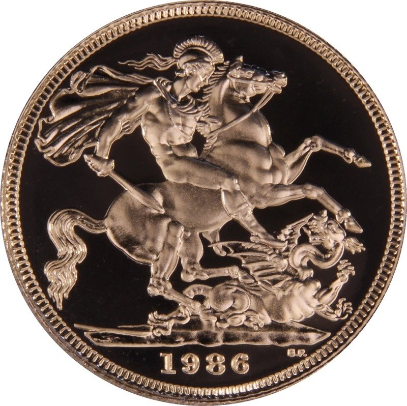 1986 Proof Gold Sovereign 3 Coin Set Boxed - Image 3