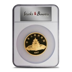 1987 5 oz Proof Chinese Gold Panda Coin NGC PF69 UCAM