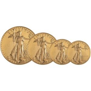 1990 4-Coin Proof American Gold Eagle Set (Box + CoA)