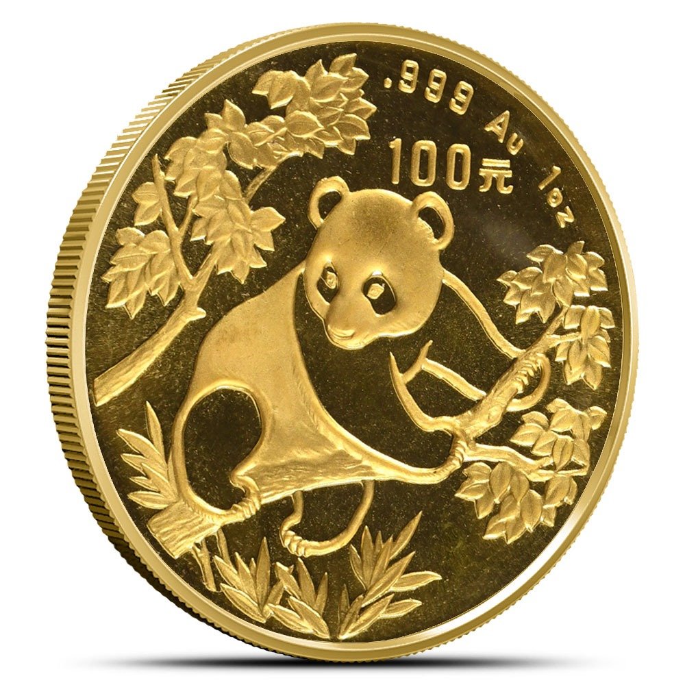 1992 1 oz Chinese Gold Panda Coin (Small Date, Sealed)