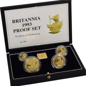 1993 Proof Gold Britannia 4 Coin Set Boxed