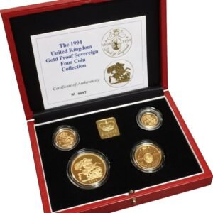 1994 Proof Gold Sovereign 4 Coin Set Boxed