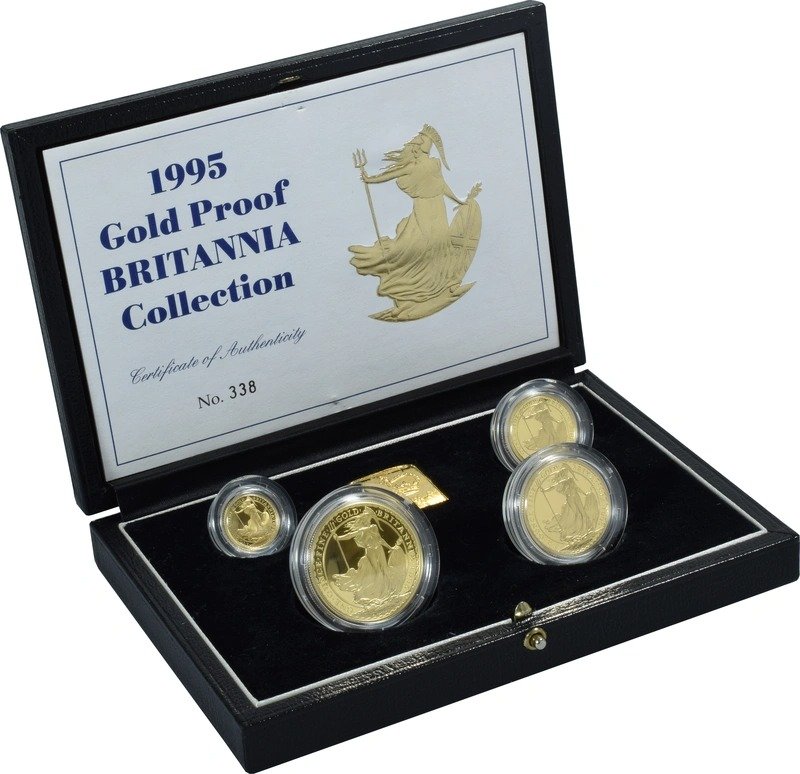 1995 Proof Gold Britannia 4 Coin Set Boxed