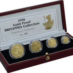 1998 Proof Gold Britannia 4 Coin Set Boxed