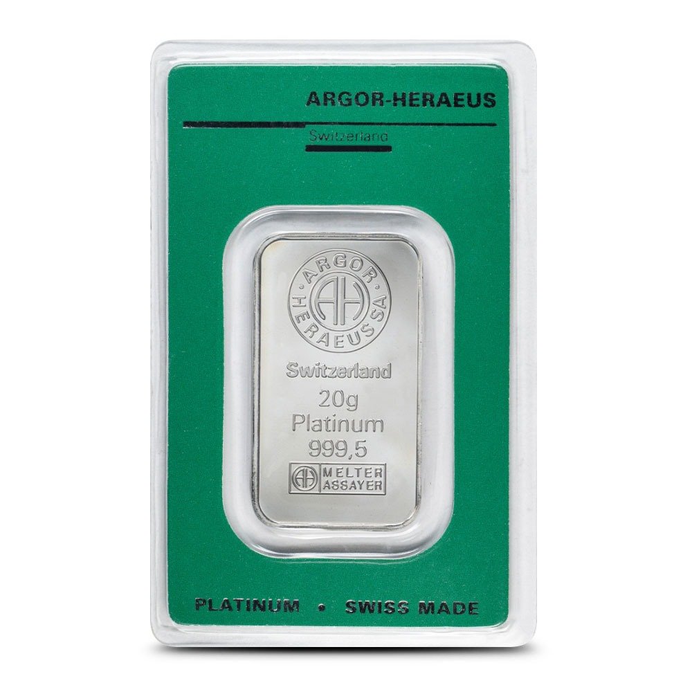 Buy 20 Gram Platinum Bars Online (Varied Condition, Any Mint)
