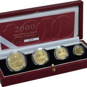 2000 Proof Gold Britannia 4 Coin Set Boxed