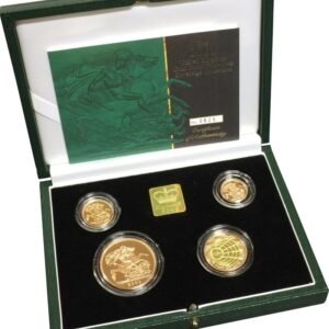 2001 Proof Gold Sovereign 4 Coin Set Boxed