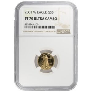 2001-W 1/10 oz Proof American Gold Eagle Coin NGC PF70 UCAM