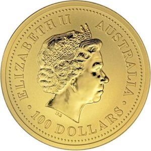 2002 1 oz Australian Gold Lunar Horse Coin (BU)