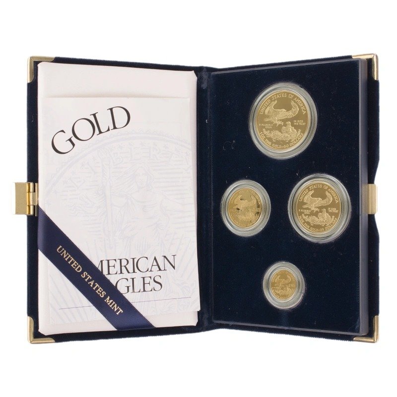 Buy 2002 Proof Gold Eagle 4 Coin Set Boxed