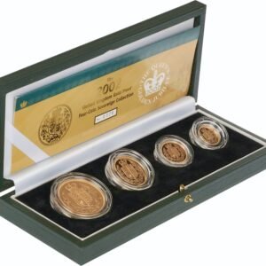 2002 Proof Gold Sovereign 4 Coin Set Boxed