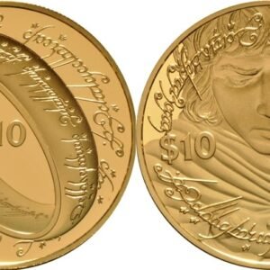 2003 3 Coin Lord of the Rings Gold Proof Set Boxed