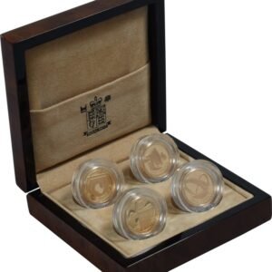 Proof Gold £1 Pound Coin Bridges 4 Coin Set 2004-2007 Boxed