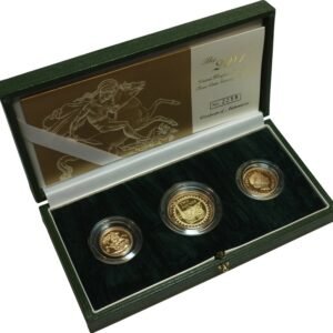 2004 Proof Gold Sovereign 3 Coin Set Boxed