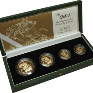 2004 Proof Gold Sovereign 4 Coin Set Boxed
