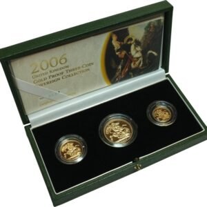 2006 Proof Gold Sovereign 3 Coin Set Boxed