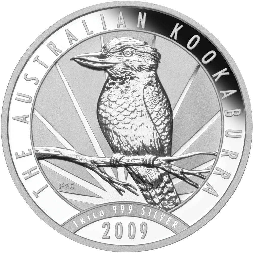 2009 1 Kilo Australian Silver Kookaburra Coin