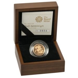 2010 Proof Gold Half Sovereign Coin Boxed