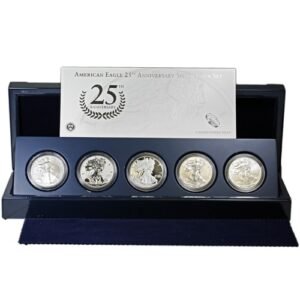 2011 American Silver Eagle 25th Anniversary 5-Coin Set (Box + CoA)
