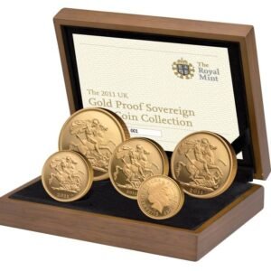 2011 Proof Gold Sovereign 5 Coin Set Boxed