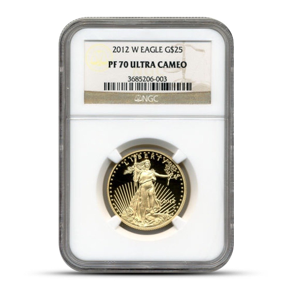 2012-W 1/2 oz Proof American Gold Eagle Coin NGC PF70 UCAM