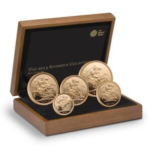 2013 Proof Gold Sovereign 5 Coin Set Boxed