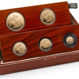 2014 Proof Gold Sovereign 5 Coin Set Boxed