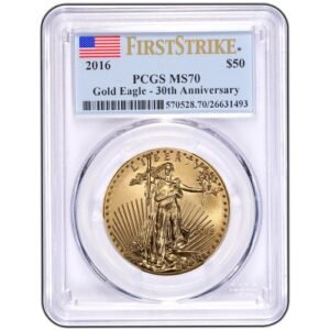 2016 1 oz American Gold Eagle Coin PCGS MS70 FS