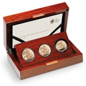 2016 Proof Gold Sovereign 3 Coin Premium Set Butler Effigy Boxed