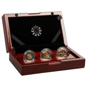 2018 Proof Gold Sovereign 3 Coin Set Boxed Smaller