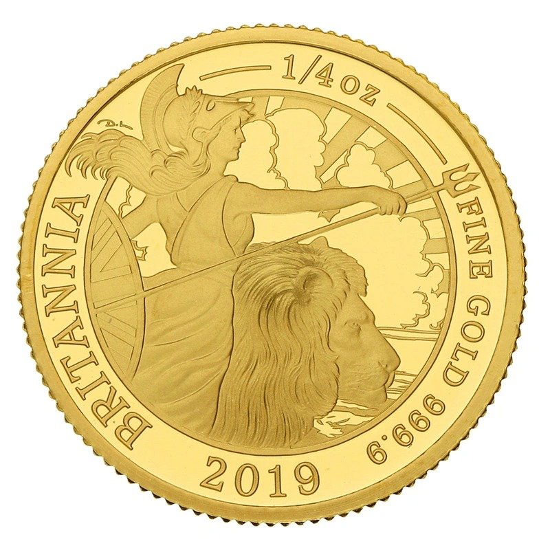 2019 Proof 1/4 oz Gold Britannia Coin Boxed - Image 3