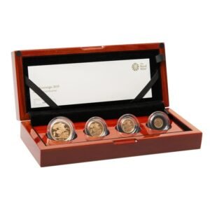 2019 Proof Gold Sovereign 4 Coin Set Smaller Boxed