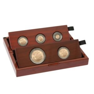 2019 Proof Gold Sovereign 5 Coin Set Fifth Head Boxed