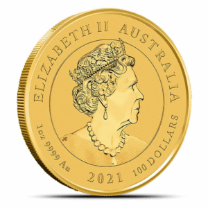 2021 1 oz Australian Gold Guardian Lions Double Pixiu Coin (BU)