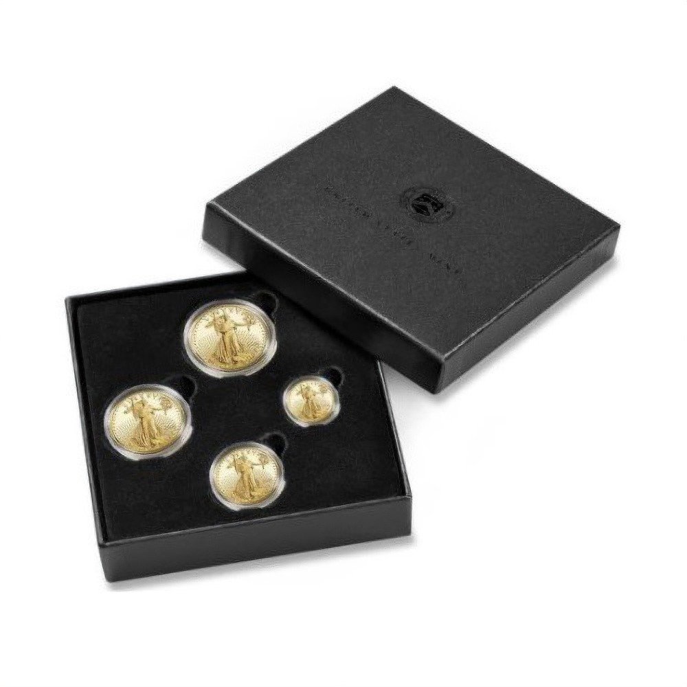 2021-W 4-Coin Proof American Gold Eagle Set (Box + CoA, Type 2) - Image 3