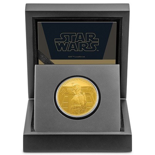 2022 1 oz Proof Niue Gold Mandalorian Bo-Katan Kryze Coin (Box + CoA) - Image 2