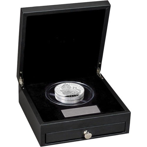 2022 10 oz Proof British Silver Tudor Beasts Lion of England Coin (Box + CoA) - Image 2
