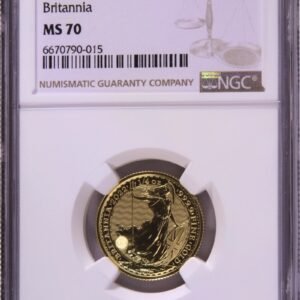 2022 1/4 oz Gold Britannia Coin NGC MS70