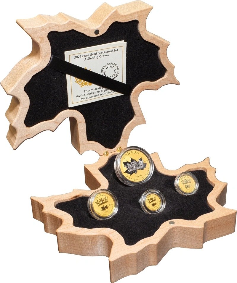 2022 Proof Gold Maple Leaf Fractional Set Boxed