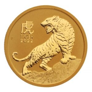 2022 1/2 oz Year of the Tiger Gold Coin Perth Mint Australian Lunar Series