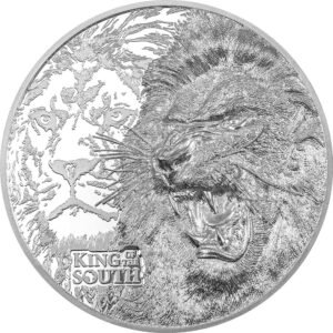 2023 1 Kilo Cook Islands Silver King of the South Coin (Ultra High Relief, Box + CoA)