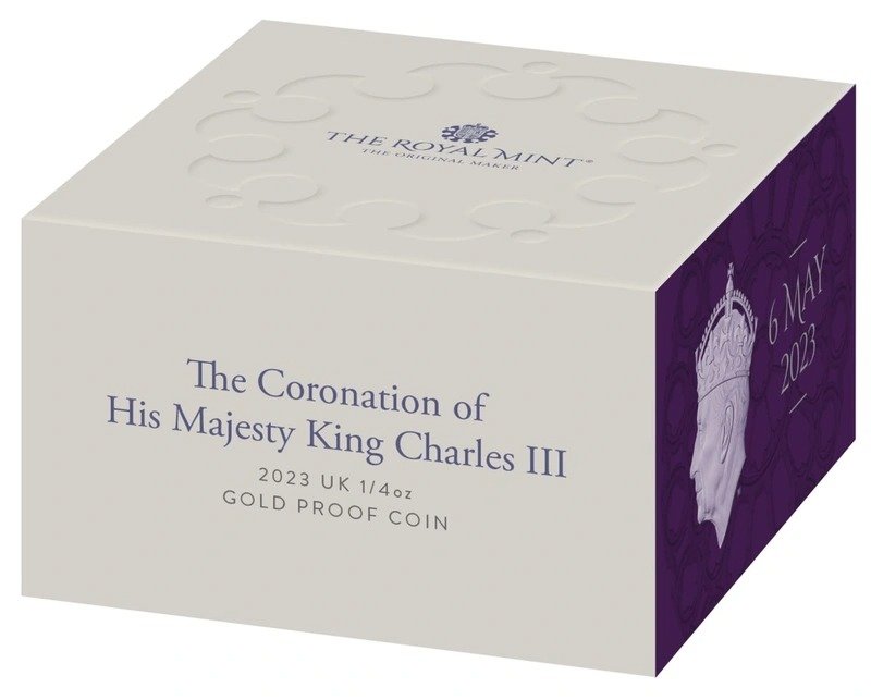 2023 1/4 oz Gold Coronation of King Charles III Proof Coin Boxed - Image 3
