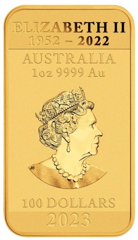2023 1 oz Dragon Rectangular Gold Bar (Coin) - Image 2
