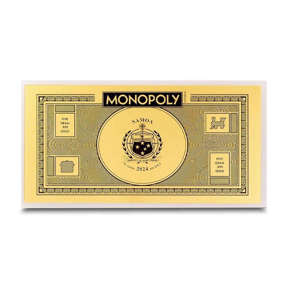 2024 5 Gram Monopoly Currency Gold Note (BU) - Image 2